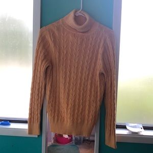 Light orange turtle neck sweater